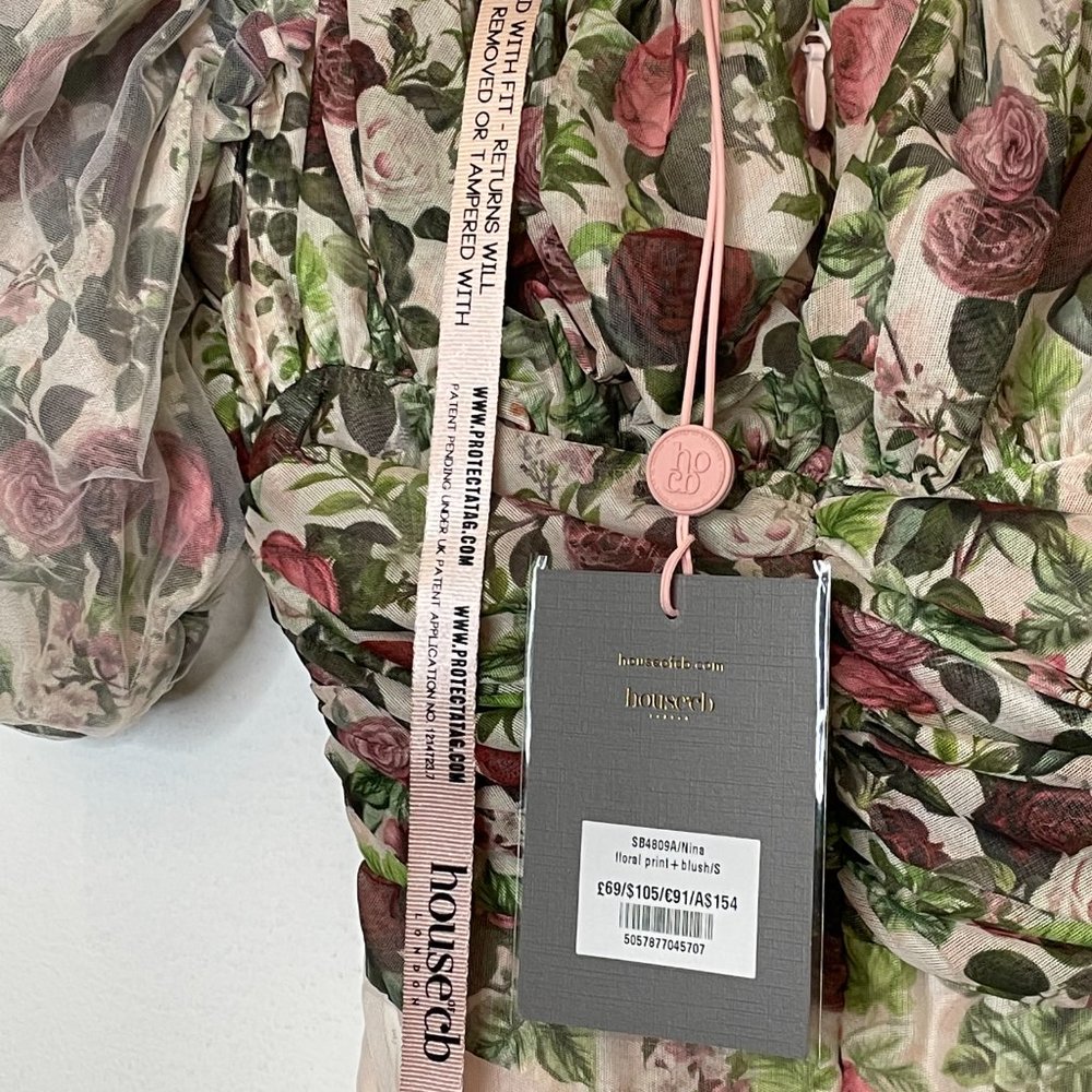 House of CB Nina Floral Mesh Bodysuit - Picture 8 of 8